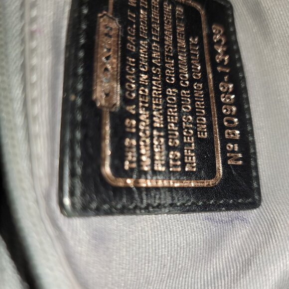 PRICE DROP Coach 13439 Black Leather With Signature C Fabric and Shoulder Bag - Picture 3 of 4